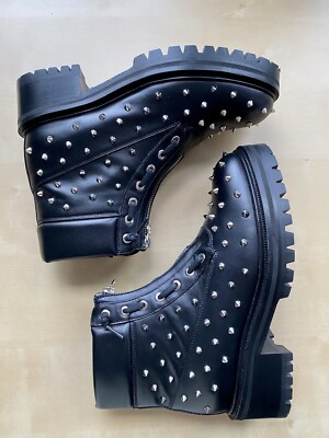 *NEW* Balmain Rangers Studded Embellished Boot Black SZ 8 EU 38 AUTHENTIC *Sale*