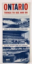 1962 Ontario Canada Things to See and Do Vintage Travel Brochure Festivals Sites