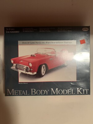 TESTOR'S 1956 FORD THUNDERBIRD METAL BODY MODEL KIT NEW IN ORIGINAL OPENED BOX