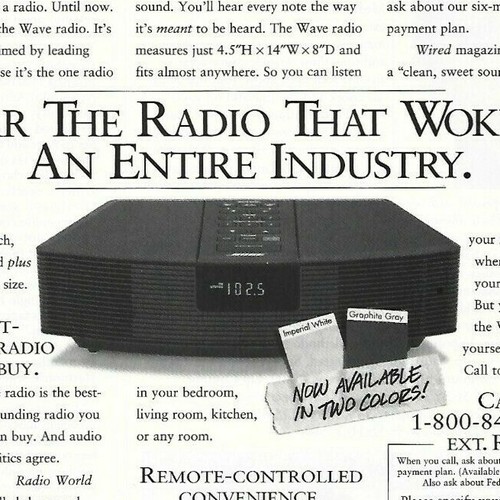 Bose Wave Radio Print Ad from 1997 