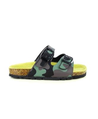 40021GC GEMINI BIRK BABY SLIPPER MADE IN ITALY ECHTE LEDER EINLEGESOHLE SCHNALLEN 