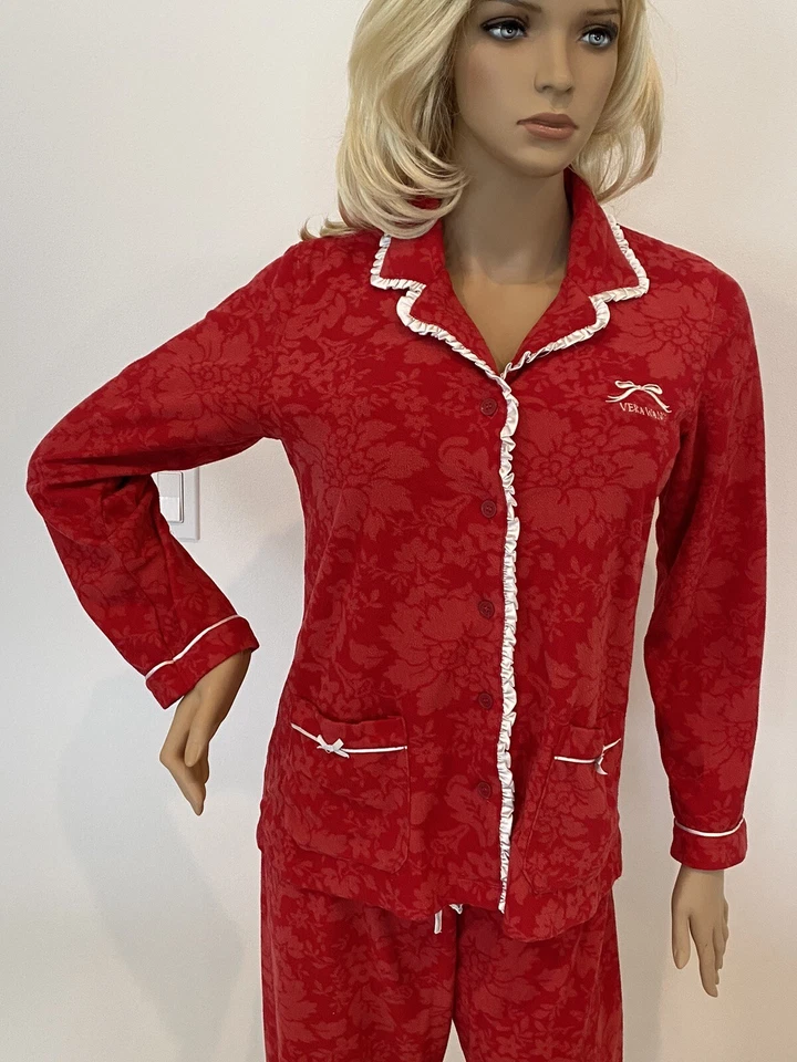 Juego de Pijama Vera Wang Talla Pequeña-Mediana Rojo Muy Buen Estado Foto 2 de 4