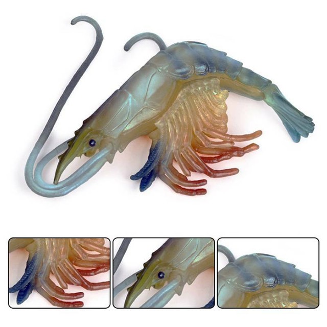 Artificial Fake Shrimp Simulated Ocean Shrimp Model Craft Toy