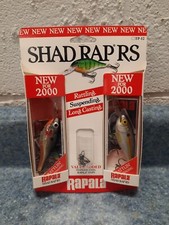 Rapala Shad Rap RS 2 Pack! Rattling Suspending Shad Rap Made In Ireland In 2000!