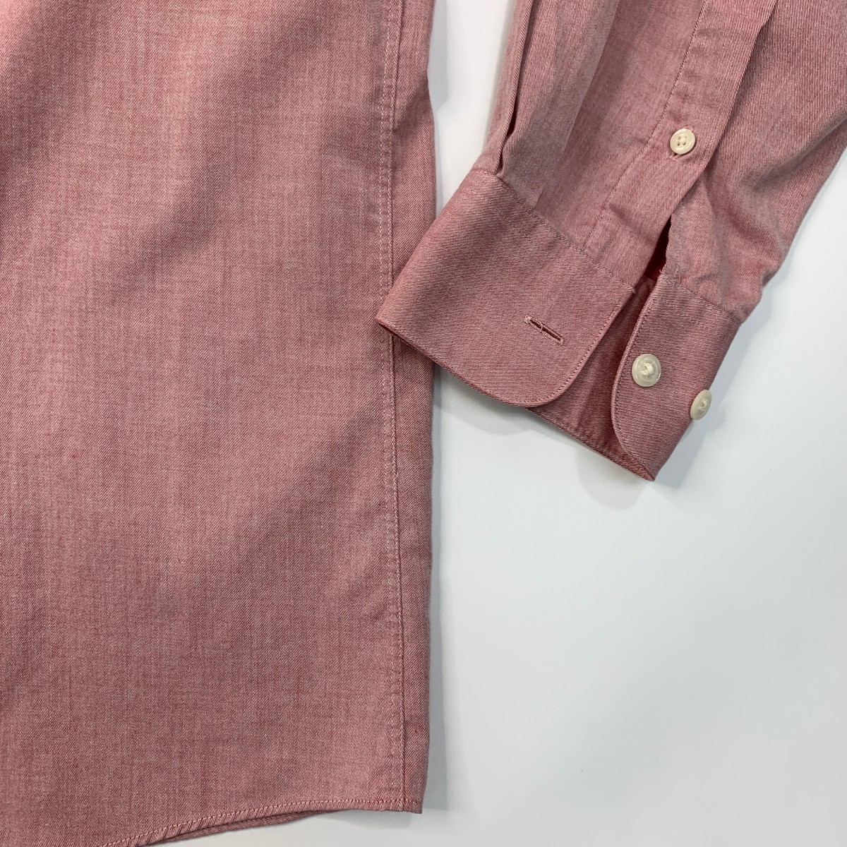 Vintage Christian Dior Shirt Mens 16.5 Pink Monsieur Long Sleeve