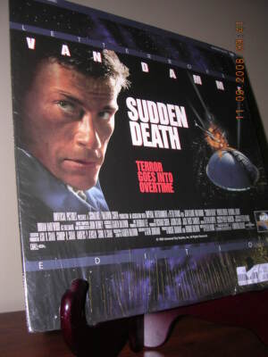 Jean-Claude Van Damme Powers Boothe 12'' LD Laserdisc ''Sudden Death'' Letterbox 