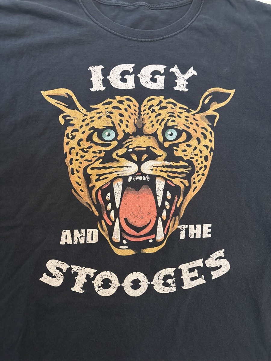 イギー＆ザ・ストゥージーズ IGGY AND THE STOOGES サイン入り Iggy And The Stooges Cheetah Shirt, Size 3X | eBay