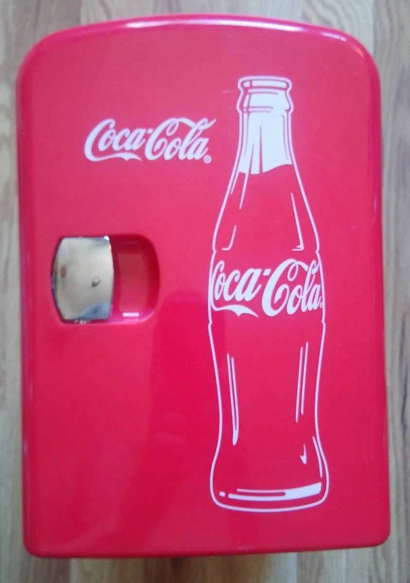 2021 Coca Cola 6 Can Mini Fridge Portable 4L Mini Cooler Travel Compact