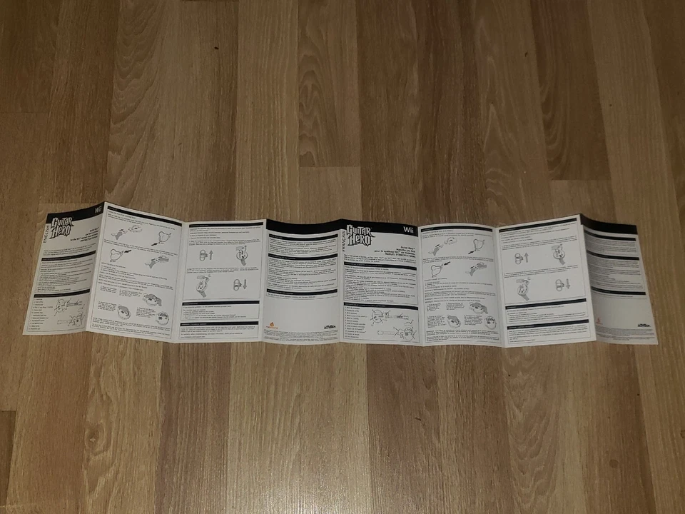 Les Paul Controller Instruction Manual Only Guitar Hero Nintendo Wii - Image 4 of 4