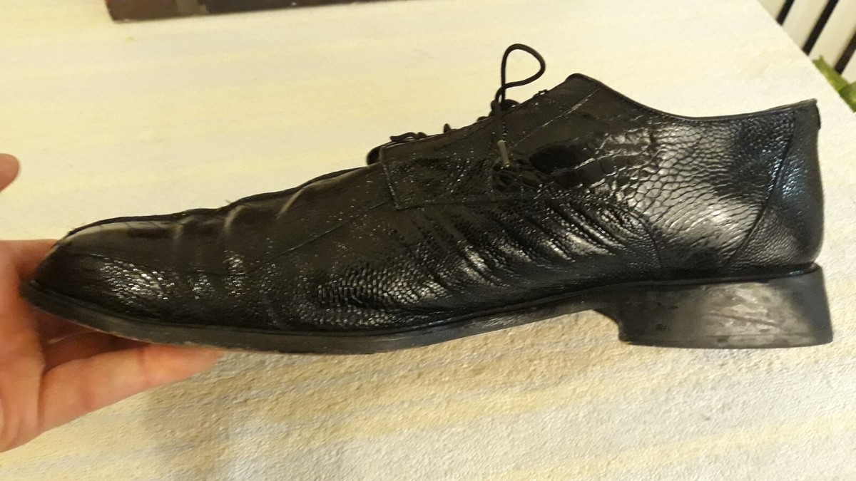 Belvedere Vera Cuoio Genuine Ostrich Mens Shoes US Size 13 D  display picture 2