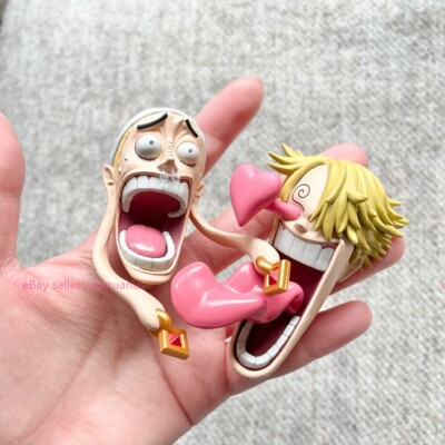 One Piece Shock Face Fridge Magnets Collection - Luffy, Sanji