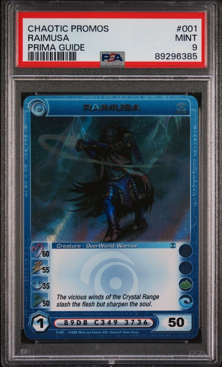 PSA 9 RAIMUSA - Medium Energy - Promo Chaotic Card | eBay
