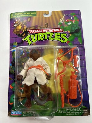 1999 MOC Playmates TMNT Teenage Mutant Ninja Turtles SPLINTER RARE MISPRINT