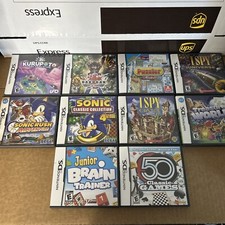 Nintendo DS Cartridge Cases And Booklets Lot Sonic Bakugan Kurupoto I Spy