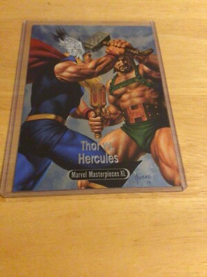 2024 UD Marvel Masterpieces XL Battle Spectrum Thor VS  Hercules BS-6 Nice