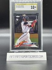 2018 Ronald Acuna Jr Topps Chrome RC Rookie #193 SGC 10 Gold Label Pristine