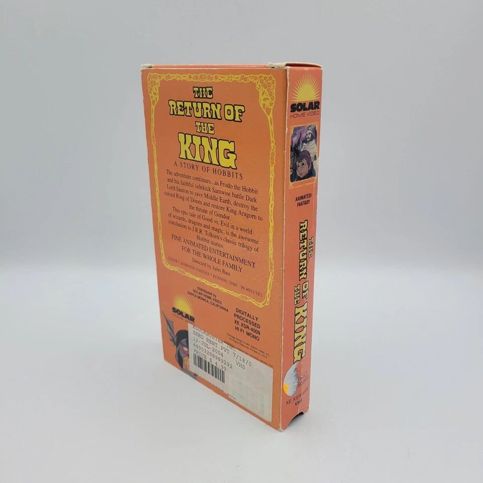 The Return of the King: A Story of Hobbits VHS, 1991 Blockbuster - Image 2 of 4