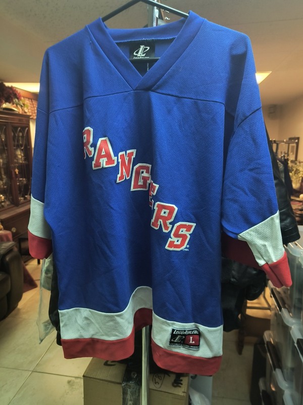 Rangers 1990s Hockey Jersey NHL LICENSED USA New York LOGO ATHLETIC Deal