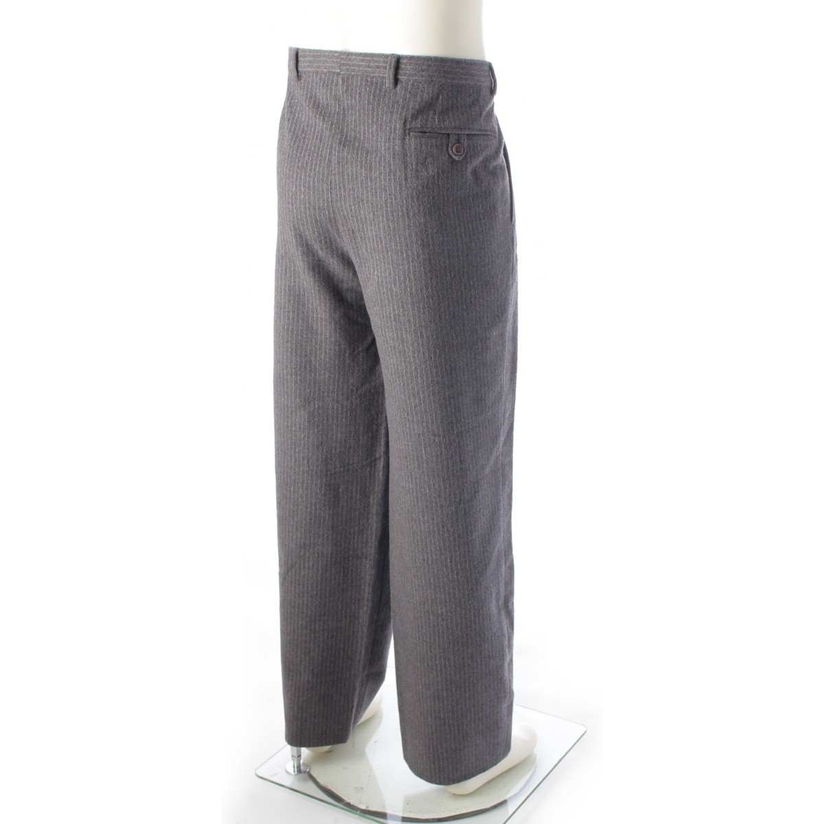 Gianni Versace Angora wool flannel striped jacket Pants setup gray thumbnail 6