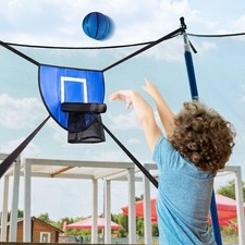 Trampoline Basketball Hoop Easy to Assemble for Kids Adults Basketball Goal