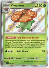 Vileplume 094/091 Shiny Rare Paldean Fates Pokemon Holo Lightly Played