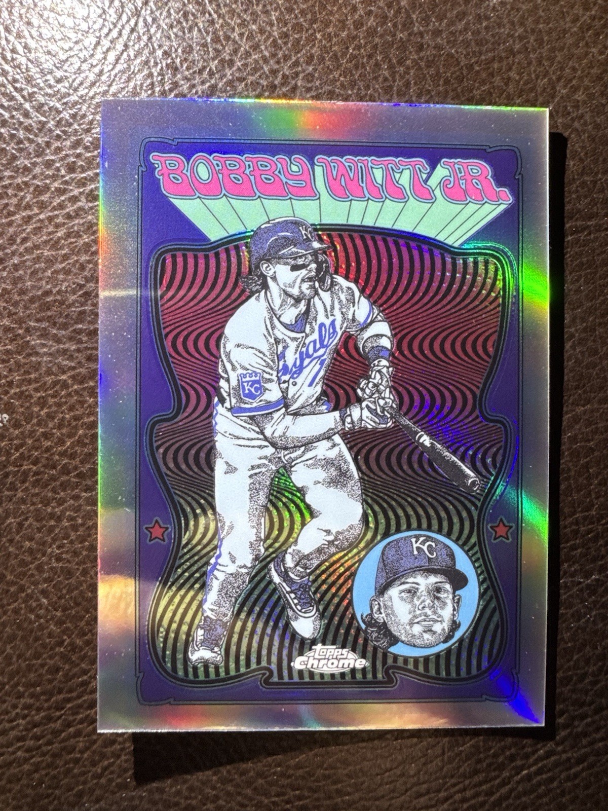 Bobby Witt Jr. 2025 Topps Chrome Ultra Violet UV All Stars SSP Case hit