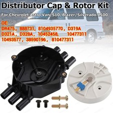 DR475 D321A Ignition Distributor Cap& Rotor Kit For Chevy GMC SUV V6 4.3L Vortec