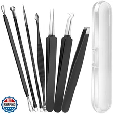 Teenitor Blackhead Remover Tools, Pimple Popper Tool Kit, Ingrown Hair Tweeze