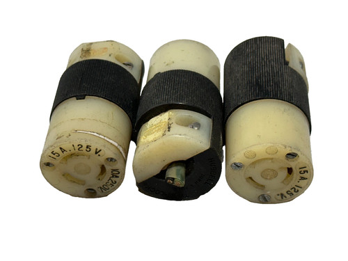 Hubbell 15A 125V Arrow Hart Turn & Pull Lock Plug  #3038 (One) THS