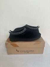 Koolaburra By UGG Burree Suede Slippers Size 8 Womens Black Suede New NWB