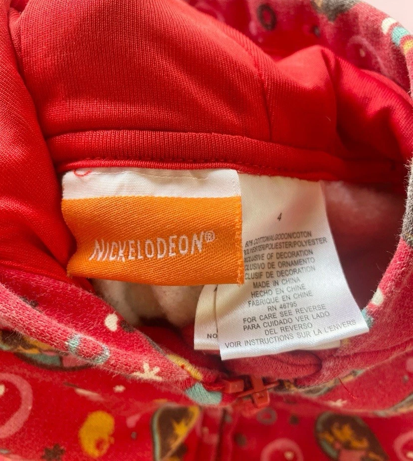Chaqueta con capucha 2008 Y2K Dora The Explorer AOP talla 4 niños Foto 3 de 3
