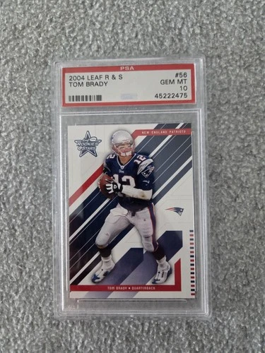 2004 LEAF ROOKIES AND STARS TOM BRADY #56 PSA 10 **HUGE SALE** FREE RETURNS