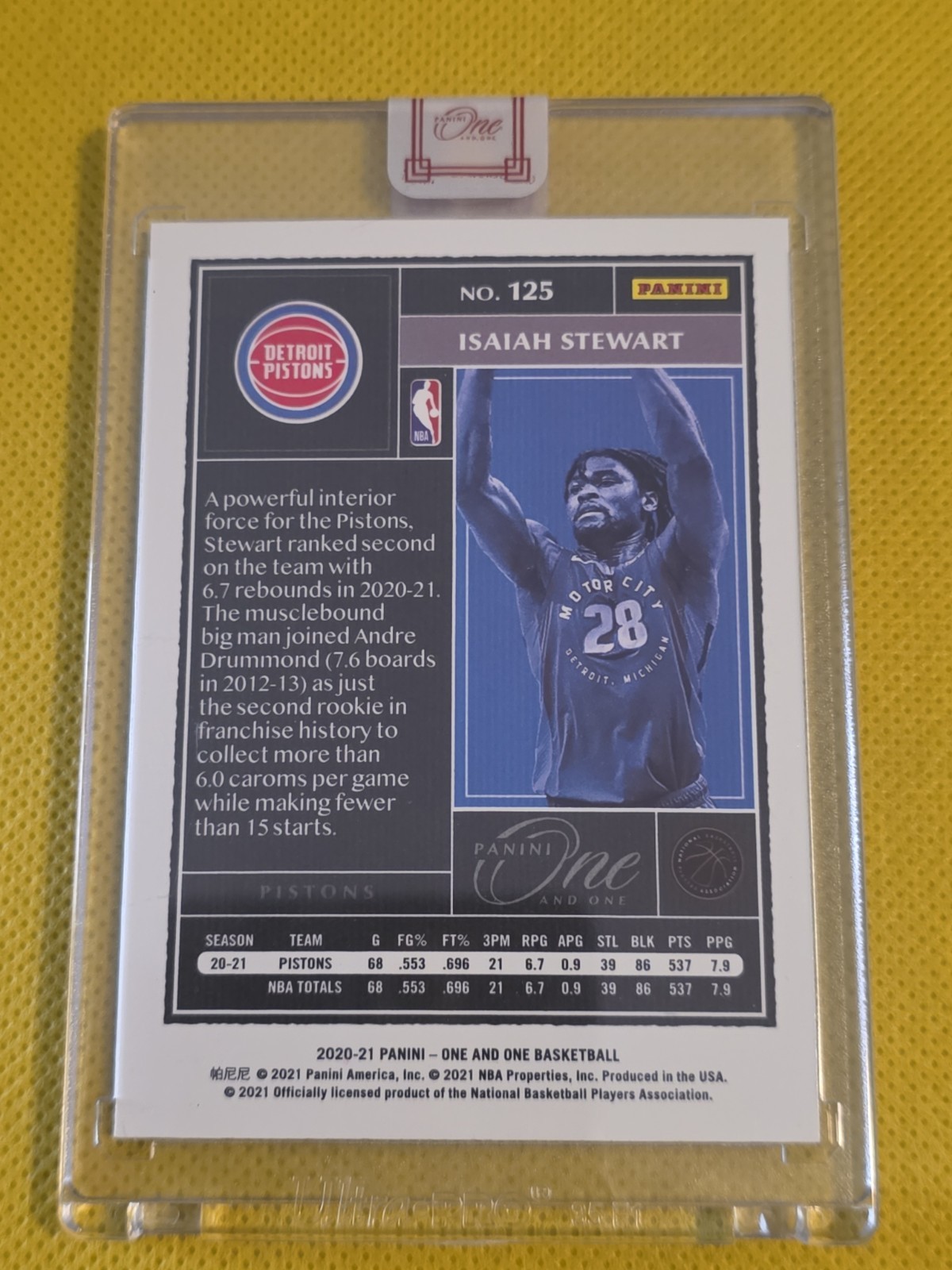 2020 21 Panini One And One Isaiah Stewart Rc Silver /99 view 2