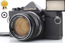 N MINT   Olympus OM-1 Black 35mm Film Camera Zuiko 50mm f/1.4 Lens From JAPAN