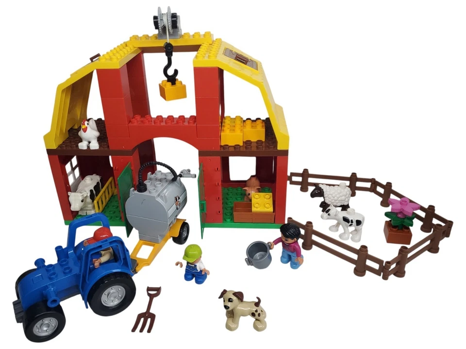 LEGO Duplo 5649 La Gran Granja Granja Tractor Figuras Animales Completas BE - Imagen 1 de 4