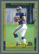 1999 Topps Daunte Culpepper Rookie Card #330. rookie card picture