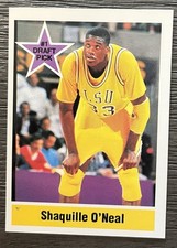 1992 Sports Stars USA 1992 Shaquille O’Neal #1 Draft Pick (RC)