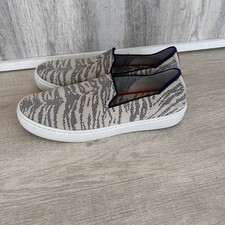 Rothy's The Original Slip On Sneaker Women's 8.5 Maritime Tiger Beige Washable