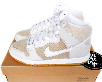 Nike SB Dunk High Pro ISO Orange Label Unbleached UK 7,5 US 8,5 DA9626-100 Neu
