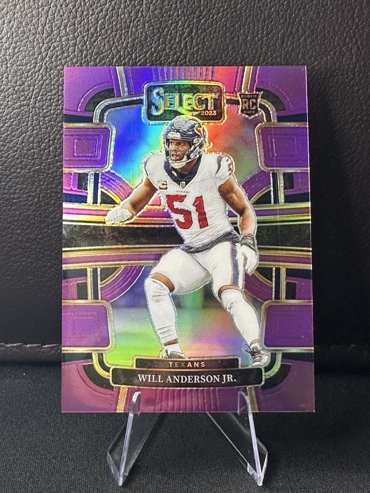 2023 Panini Select - Concourse Will Anderson #40 Purple /75 RC