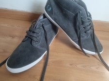 Fred Perry Byron Grey Suede Trainers Size Uk 11 Men’s VGC
