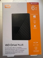 WD Drive Plus 6TB External Portable Hard Drive USB 3.0 Black Brand New Sealed