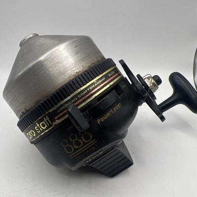 Vintage Zebco 888 Graphite Pro Staff Spin Cast Fishing Reel - USA