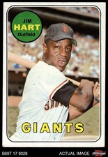 1969 Topps #555 Jim Hart Giants 3 - VG