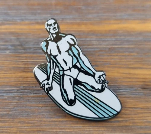 MARVEL SILVER SURFER PINS SIGNED SAGGAY
