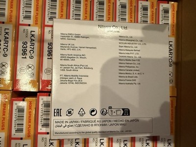 NEW NGK Spark plug LKAR7C-9 NGK 93961 Mercury # 8M0135348 33