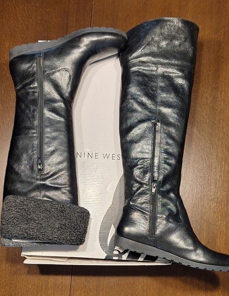 Women Nine West Boots Black 39