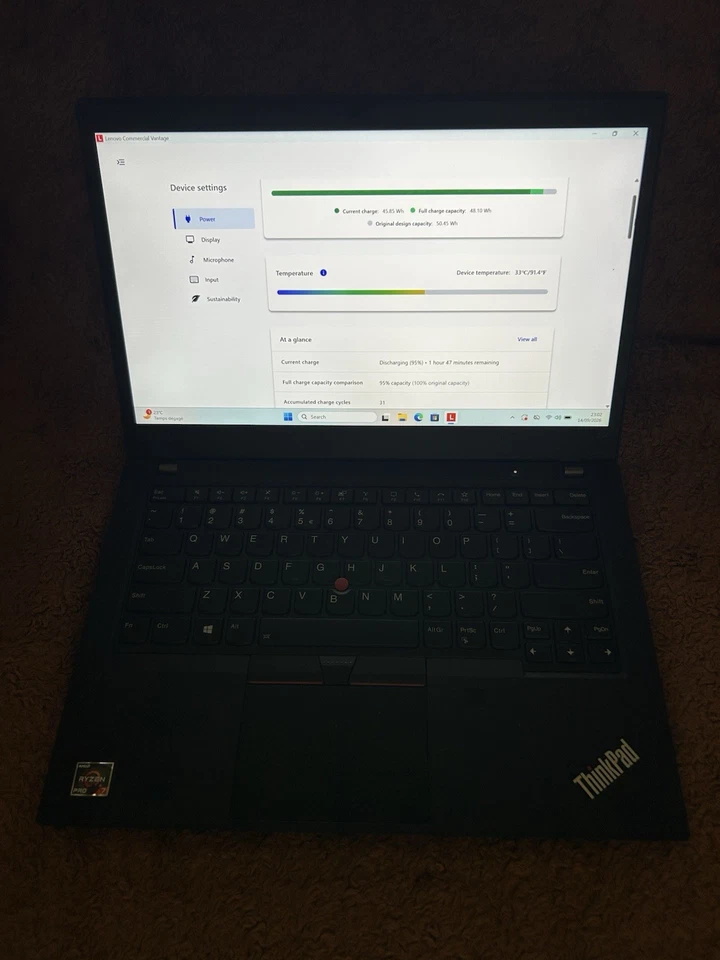 Lenovo ThinkPad T14 G1 · Ryzen 7 PRO 4750U · 16GB · 512GB, photo 2 sur 5