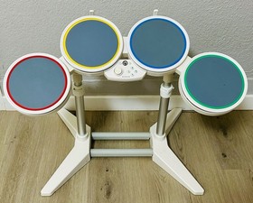 Nintendo Wii, Rock Band Bundle W/Wireless Guitar, Dongle, Drums & Game: Tested!