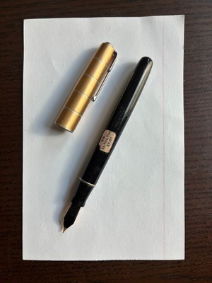 Vintage Waterman Fountain Pen 516 Extra Fine Flex Fine 14K Gold Nib Sticker